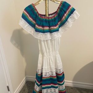 Beautiful Mexican Embroidered Dress
